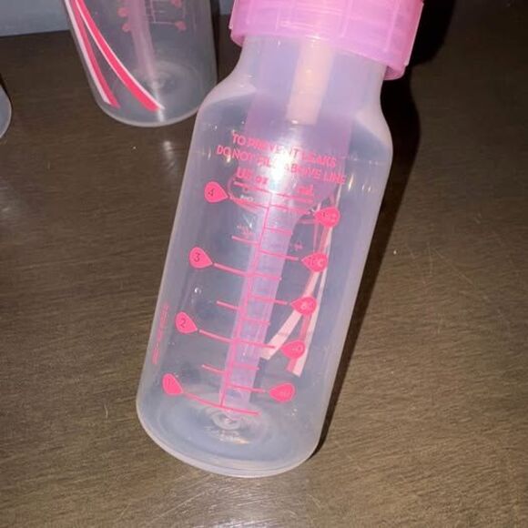Dr. Brown’s Natural Flow Options Anti-Colic Baby Bottles PINK 4oz 8oz - Picture 3 of 5
